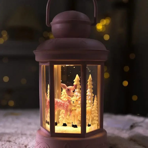 Joulukoristeet Joulukoristeet lyhdyt Pohjoismaiset lumihiutaleet sisätilojen näkymä myymälän asettelu loma luovat koristeet Golden lantern