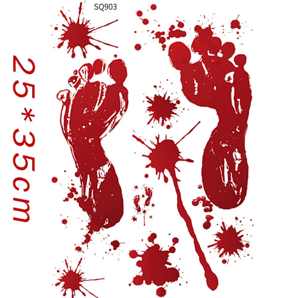 6Mx8CM Halloween Varseltape Skilt Halloween Rekvisitter Fare Varsellinje Ny Isolasjonsbelte Skilt Fest Utendørs Hagedekor 1pc foot sticker