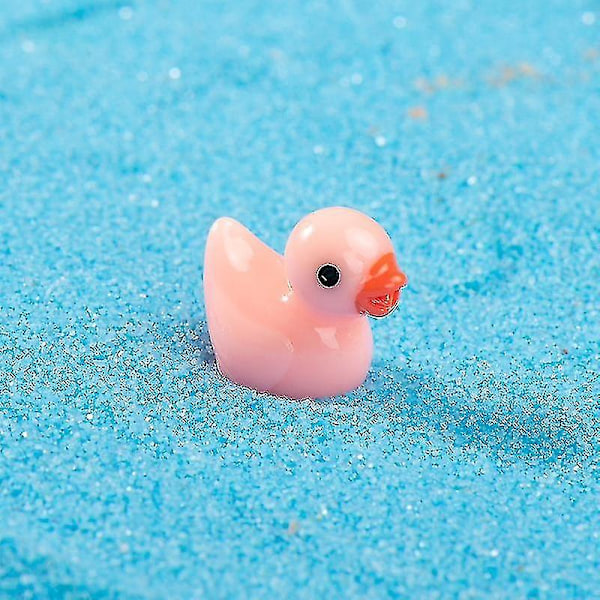200 stk. Mini Gule Ænder Ællinger Små Ænder Hhave Landskab Akvarium Dukkehus Potteplanter De Pink 10 STK Pink 10 PCS