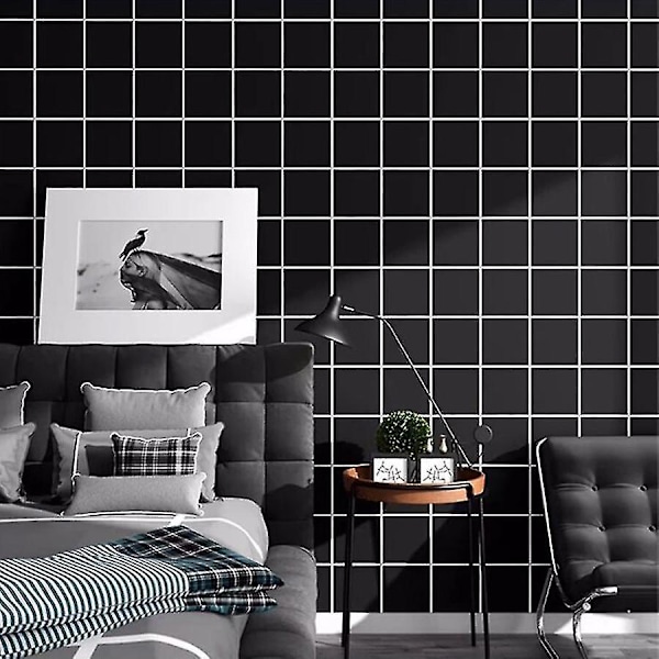 1M x 40CM PVC Vandtæt Tapet med Mosaikflisedesign
