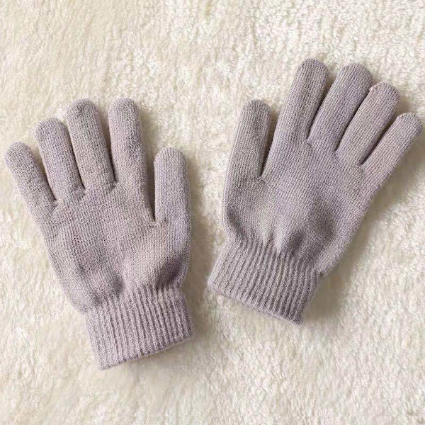 Vinter Dame Kasjmir Strikkede Hansker Høst Håndvarmer Tykk Fôring Hel Finger Votter Ski Korte Håndledd Hansker Brown One Size