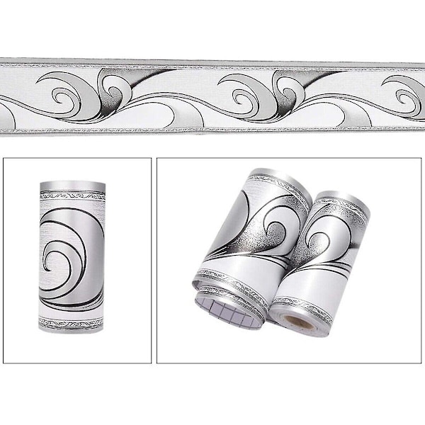 Itseliimautuva Seinälista Reunustarra Tapettirulla 10m Aalto 5cm*10M 5cm*10M