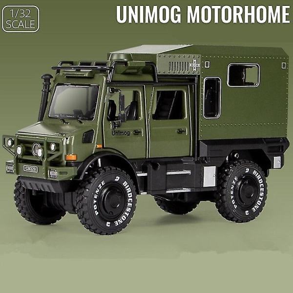 1/32 Rv Alloy Simulation Off-road Vehicle Children's Toys - Green