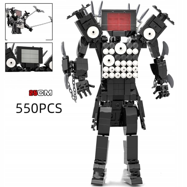 Titan TV Man Toy Toalett Man Hammer Monitor Man Byggekloss Lyd Man - C