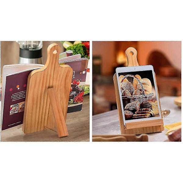 Gave til mor, fødselsdagsgave, justerbart rustikt træ køkkenbord, iPad opskriftsbog, tablet stander