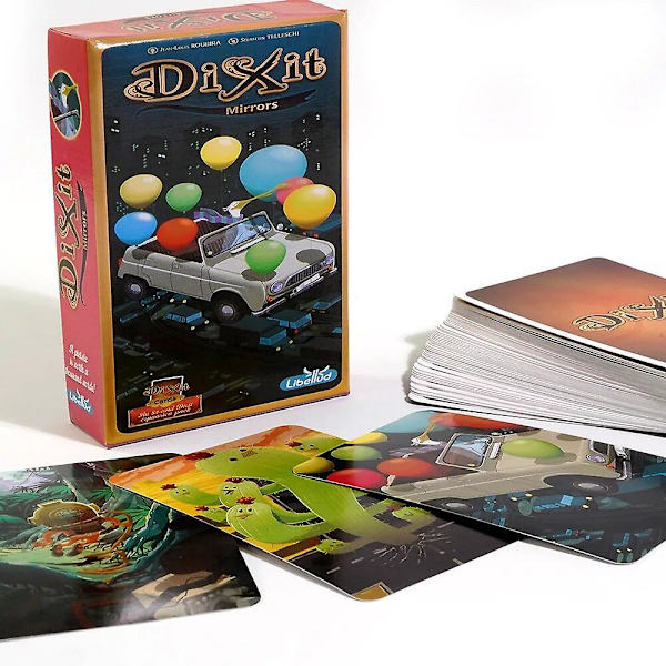 Dixit ja Dixit -laajennussarja -lautakorttipeli - Kaikki englanniksi - Dixit Mirrors