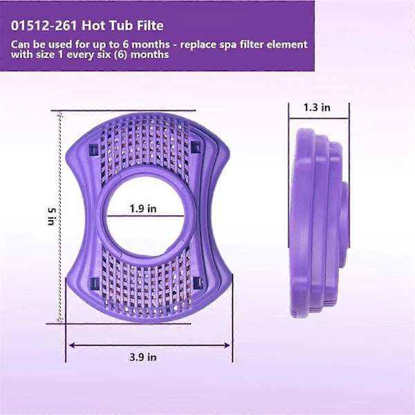 Til Vision Spa Spabad Filter, Designet til Spabade og Hot Tubs, Hot Tub Filterhuse