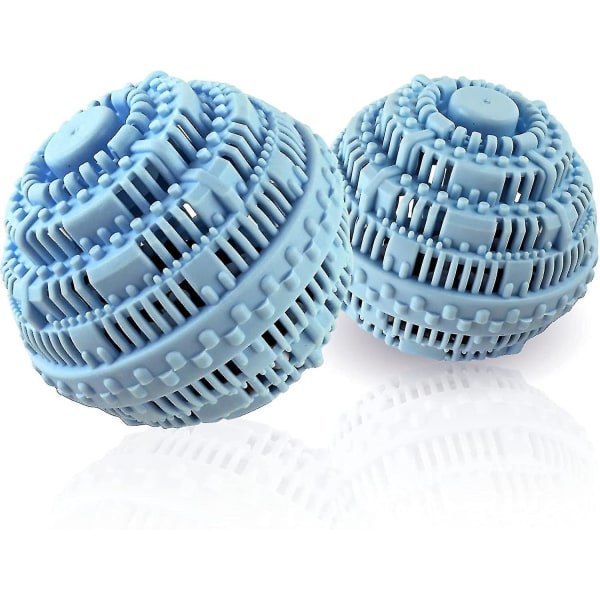 2 stk Vaskeball - Naturlig ikke-kjemisk vaskemiddel Vaskeball for vaskemaskin - Miljøvennlig vaskeball og vaskemiddelalternativ for 2000-vask