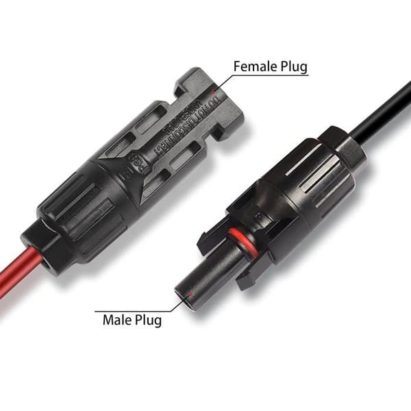 Solcellepanelkontakt til XT60 12AWG adapterkabel - Generator - 1.5M 4.9Ft