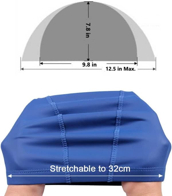 Pakke Unisex Badeshetter PU Vanntett Stoff Elastisk Badehette for Voksne