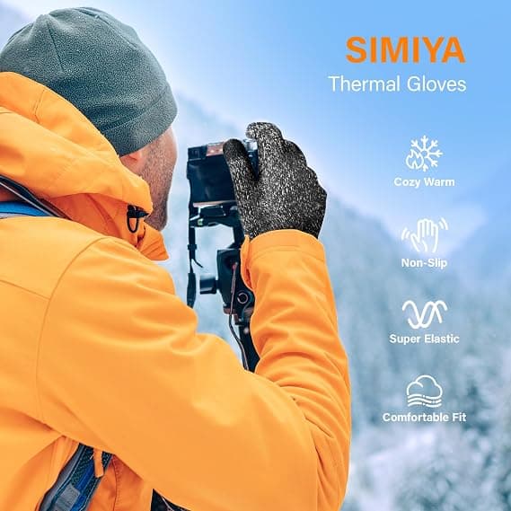 Vinter Touch Screen Sne Blomst Hold Varme Handsker