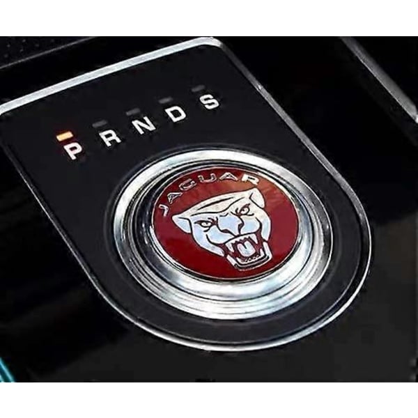 Emalj Jaguar Röd för Jaguar Tuning Växelspak Trim Dekal XF XE XJL F-PACE Mittväxelknopp Skydd Glitter