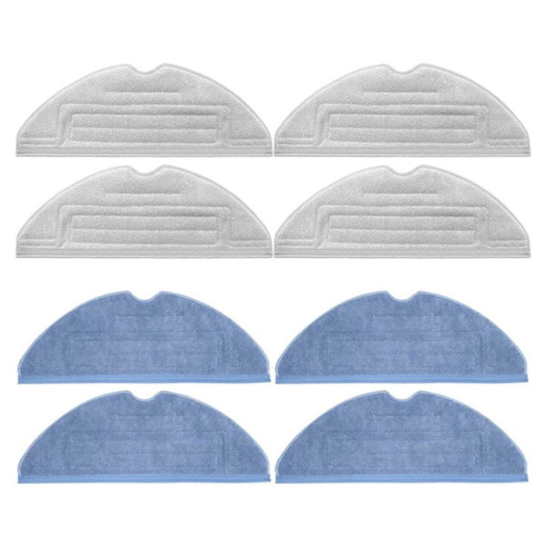 Moppeklut for S7/s7maxv/s7plus støvsuger (4 sølvmopper + 4 moppekluter) Hy