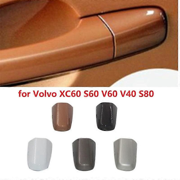 Volvo Xc60 S60 S60l V60 V40 31349578 Auton vasen etuoven ulkokahvan suojus avaimenreiän koristelistat suojukset korkki ulko-osat Platinum Copper