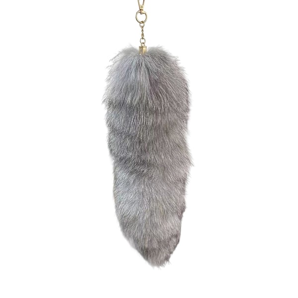 Faux Vaskebjørn Hale Nøglering Blød Kunstig Pels Hale Vedhæng Dekorativ Vaskebjørn Hale Nøglering Rygsæk Nøglering Ornament Taske Dekoration