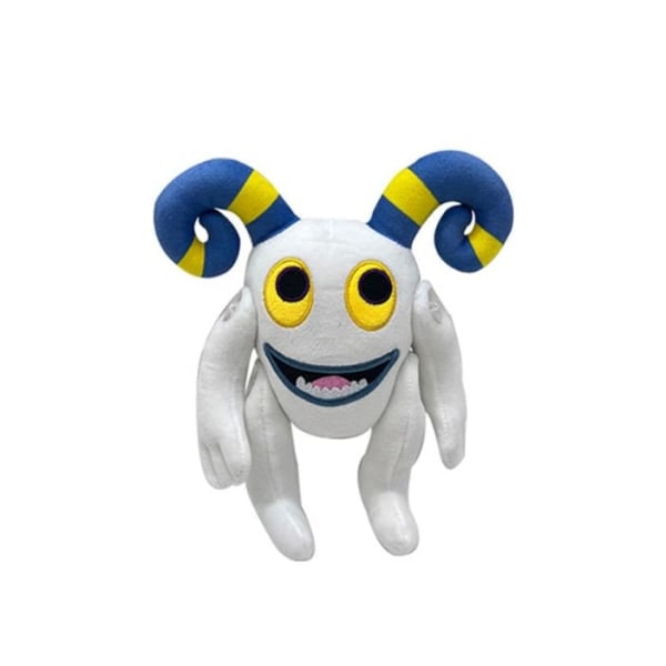 My Singing Monsters plysjleketøy tegneseriespill Wubbox plysjleketøy 25cm - White Monster