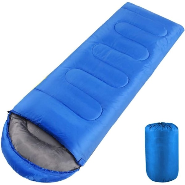 1PCS Soveposer for Voksne, Enkelt Voksen Konvolutt Sovepose for 3 Sesonger Lett Camping Fotturer Blue