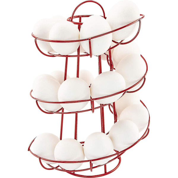 Egg Skelter Deluxe Moderne Spiralskabs Dispenser Red