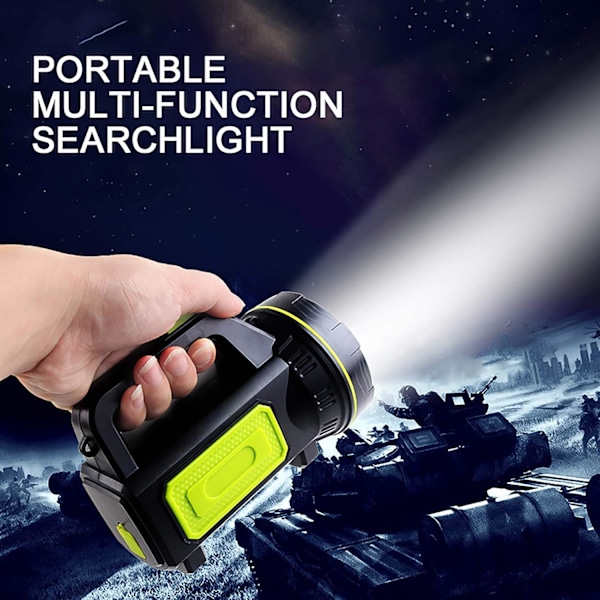 LED Super Bright Oppladbar Lommelykt - 2 Moduser LED Søkelys 1200mAh Håndlykt Bærbar LED Søkelys Lanterne Utendørs Nødsituasjon