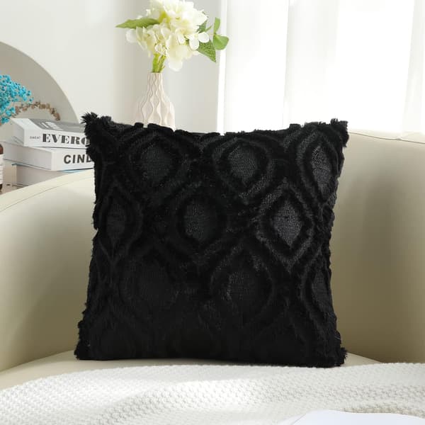 Putetrekk til sofa, 2 stk, 45x45cm, svart