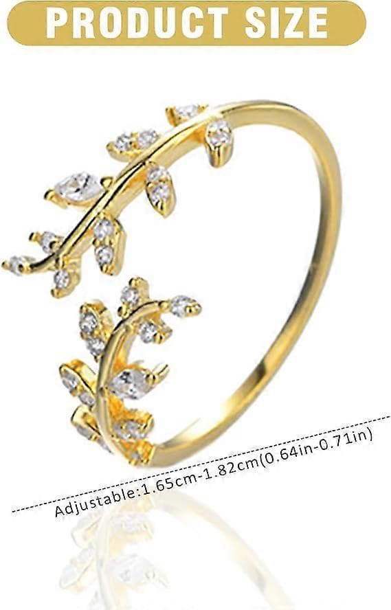 Blade Ringe til Kvinder Piger, Sølv Ringe Tommelfingerring Åben Ring Simuleret Diamant Ringe Wrap Around Ring
