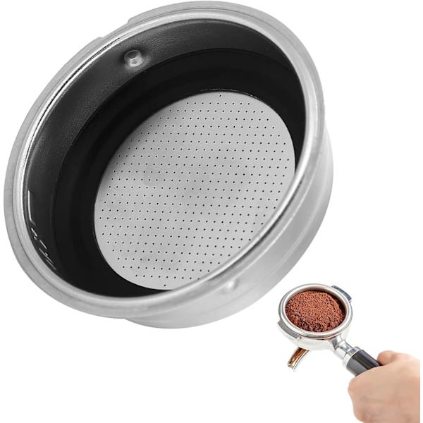 1 Kop 51mm Kaffeefilterkurv, Aftagelig Rustfrit Stål Espresso Maskine Portafilter Tilbehør til Hjem Kontor