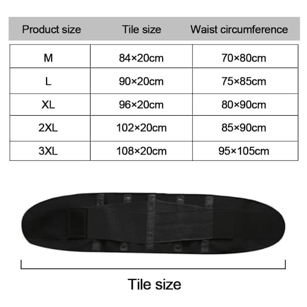 Taljetræner Postpartum Shapewear SORT M sort M black M