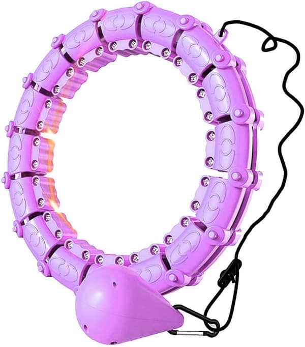 Smarte Hula Ring Hoops, Pink 24 Knuder