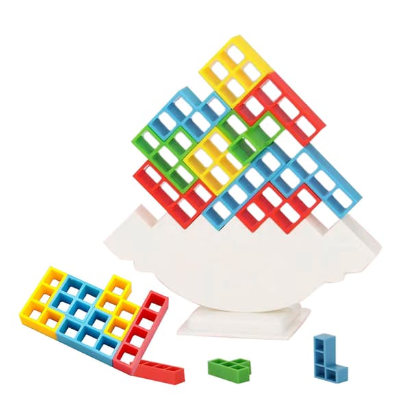 Balancerende byggeklodser stable spil - 32 klodser og base