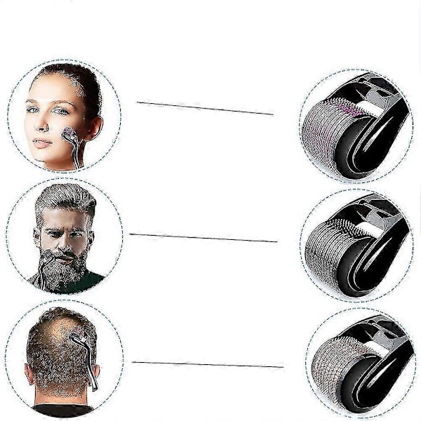 Derma Roller 0,50 mm titaani Derma Roller Micro -rullalle 1mm