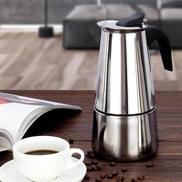 Kaffekande Rustfrit Stål Kaffemaskine Bærbar Elektrisk Mokka Latte Komfur Espresso Filter Kande Europæisk Kaffekop
