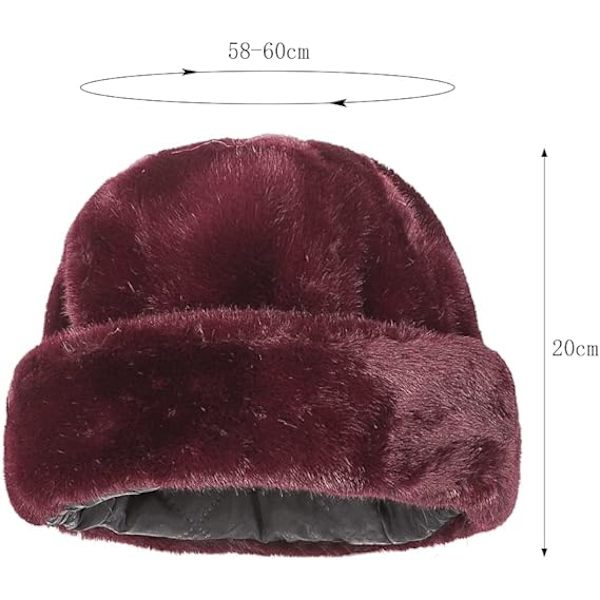 Kvinners Vinter Fluffy Fashionable Beanie