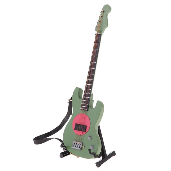 20cm Miniature Træ Elektrisk Bas Guitar Model