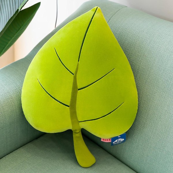 19,7\" Bladpute, 3D Utstoppet Plante Plysj Bladformet Pynteputer For Romdekor