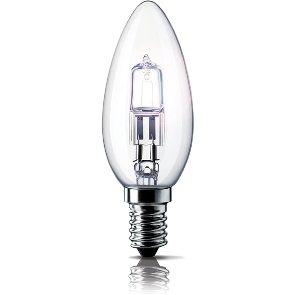 E14 28W halogen lyspærer, liten Edison skruepære (SES) 2700K, pakke med 5