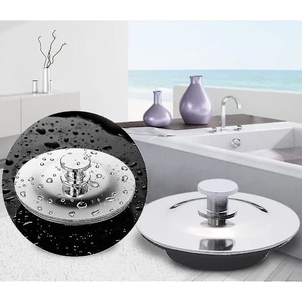 Avløpspropp 42 til 45 mm, badekarpropp, vaskepropp, kjøkken, bad