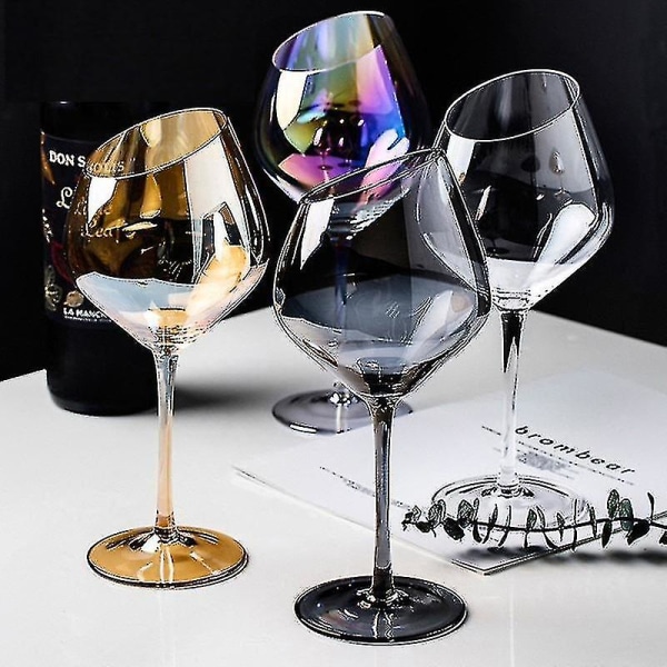 Kreativ nordisk rødvin champagneglas blyfrit glas 570ml - Colourful