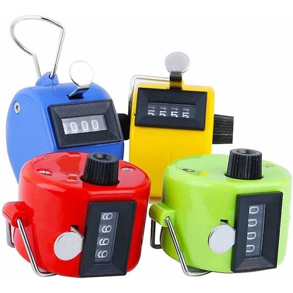 8-delad manuell räknare klickräknare stegräknare - mekanisk kvantitetsräknare utan batteridrift