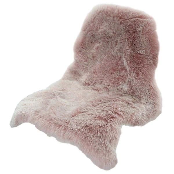 Klassisk Mjuk Fuskfårskinnsmatta Vit Fluffig Områdesmatta Ryamatta Mattor För Sovrum Vardagsrum Dirty pink