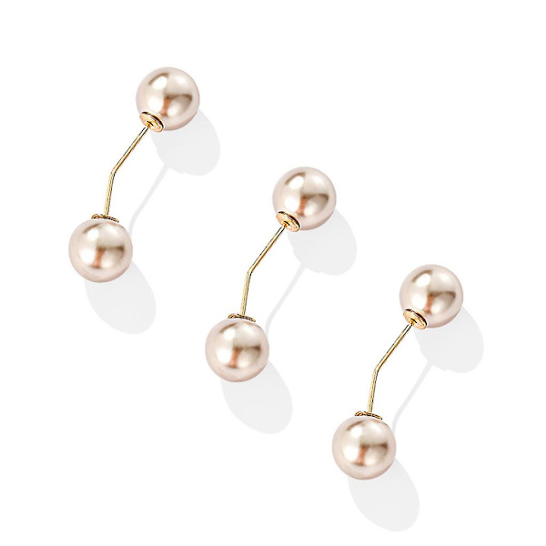 Brosch Pin Sweater Sjal Med Pärl Brosch Till Kläder Från Att Falla Av