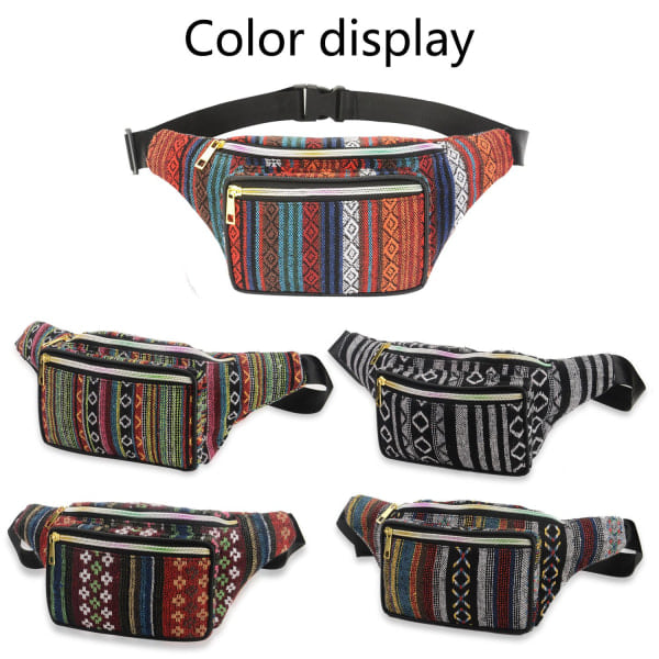 Boho Fanny Pack Rintapussi Vyötärölaukku