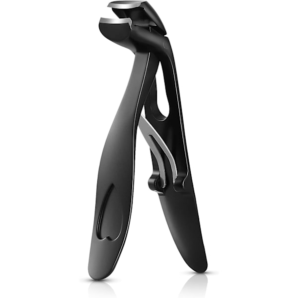 Vinklade Nagelklippare - Ergonomisk Tånagelklippare för Tjocka Naglar, Premium Stål Nagelklippare med Uppsamlare för Män och Kvinnor Black
