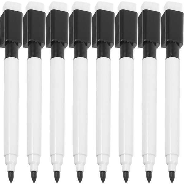 10 stk. magnetiske whiteboard-tuscher, whiteboard-tuscher, viskelæder whiteboard-tuscher