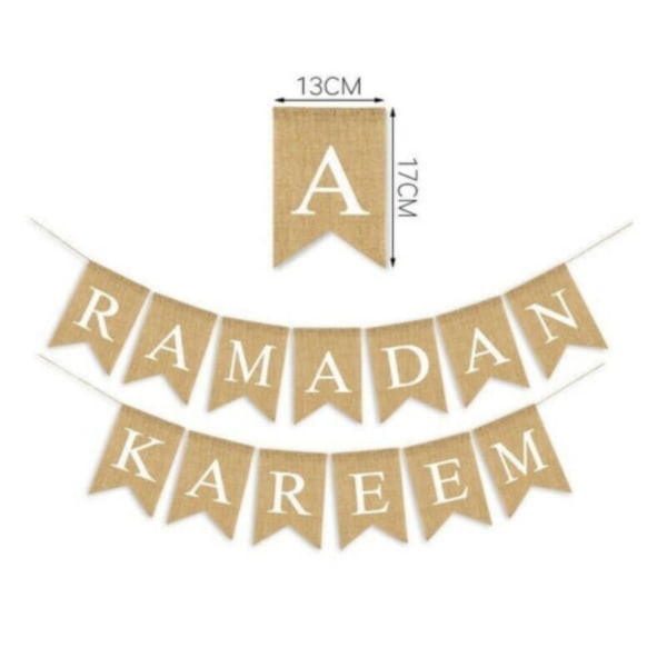 Ramadan Kareem Ornament Eid Mubarak Lin Banner