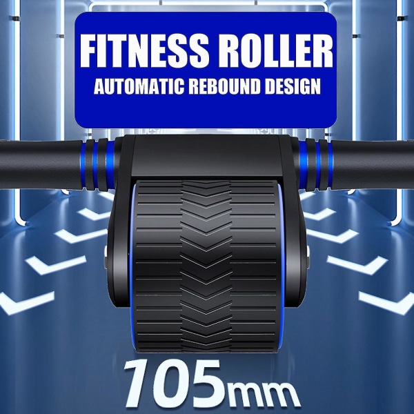 Automatiska returer Abdominal Wheel, Ab Roller Wheel för magträning Fitness - light blue