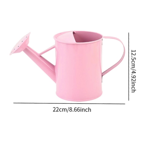 Vattenkanna Trädgårdshink Mångsidig, 600ml, Slät Yta Blombehållare Trädgård Vattenkruka för Utomhusväxtälskare Uteplats pink