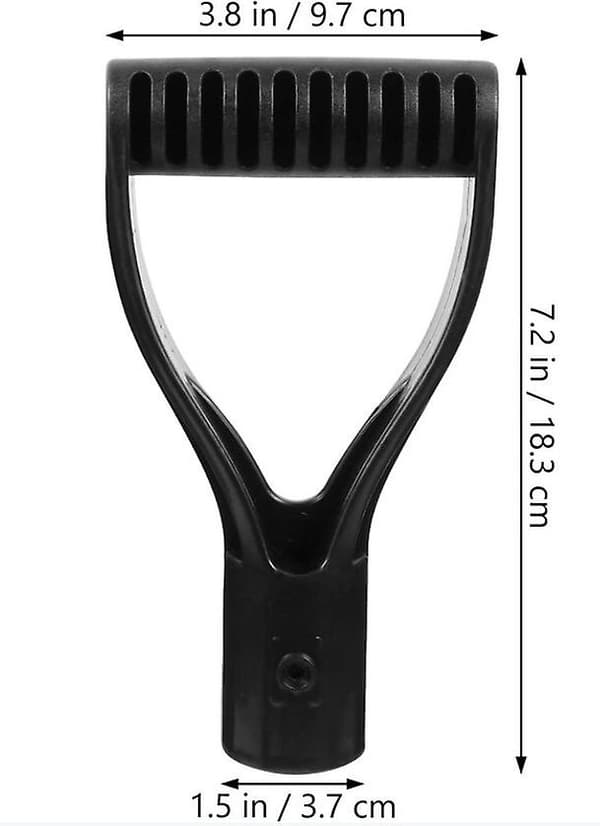 2-pak 3 cm plastskovlhåndtag D-håndtag til sneskovl rive spade snefjernelse haveudstyr