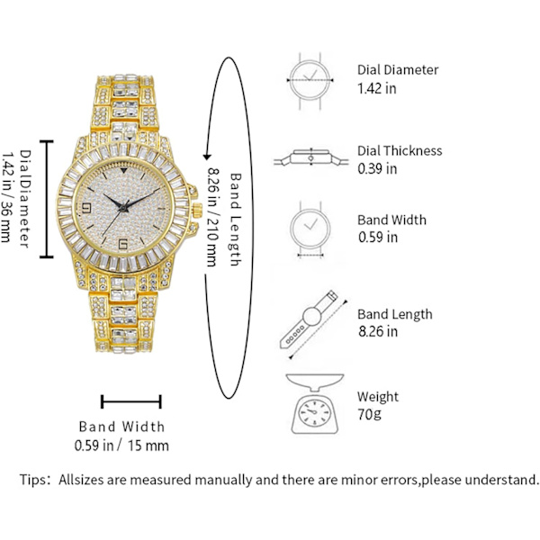 Kvinne klokke for morsdag påske trend full av burst luksus diamant sett digital skala tid dame klokke legering stål stropp dame