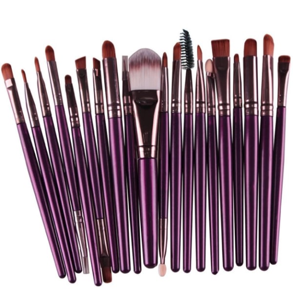 KABUKI Make-up penselsæt med 20 pensler - ORIGINAL - Purple/Gold