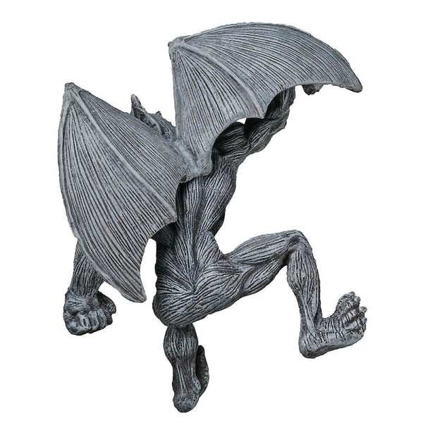 Gargoyle prydnad hem väggkonst hängande harts gargoyle prydnader utomhus trädgård prydnad dekor